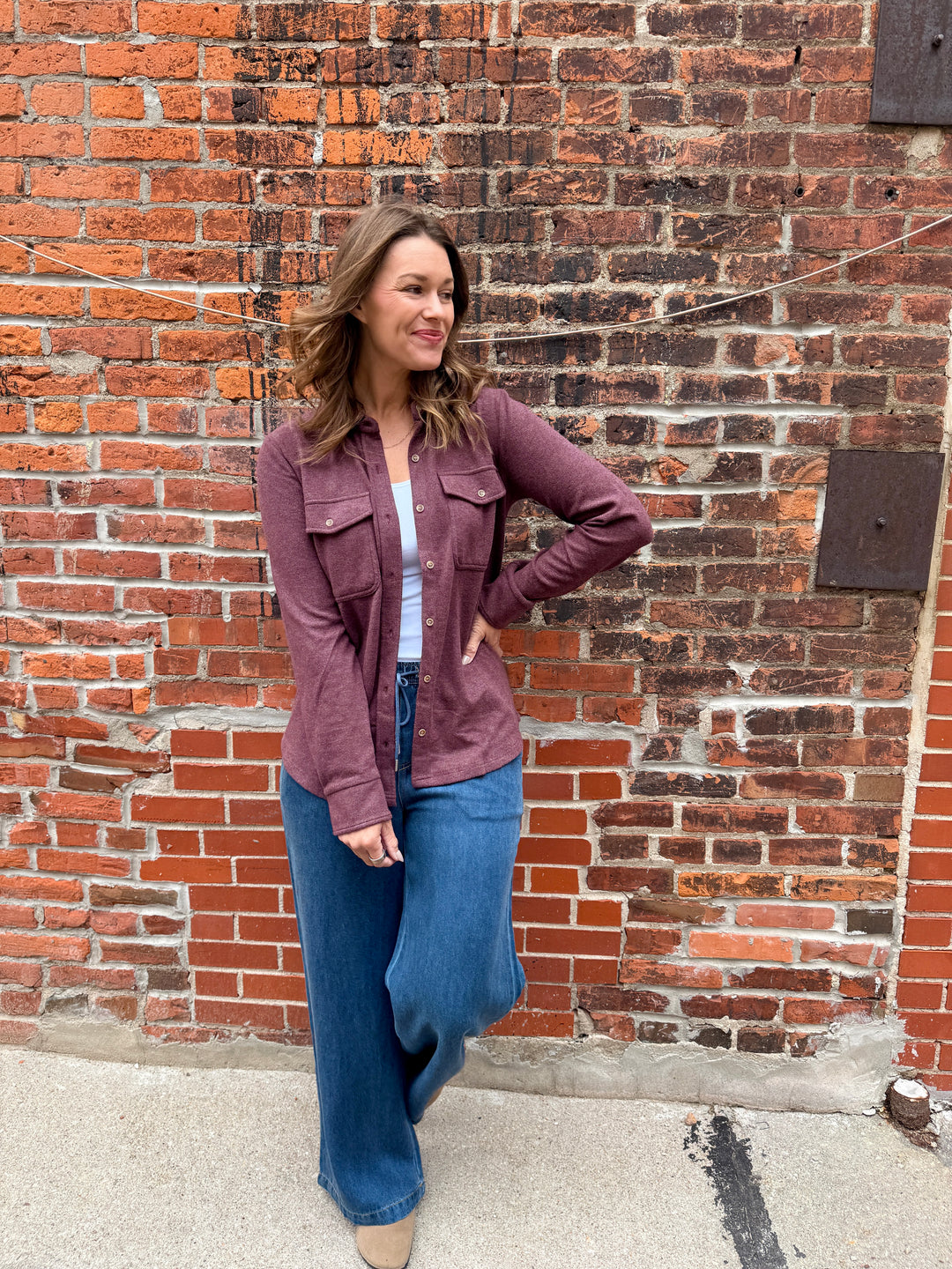 Cassian Shirt II - Wine Heather