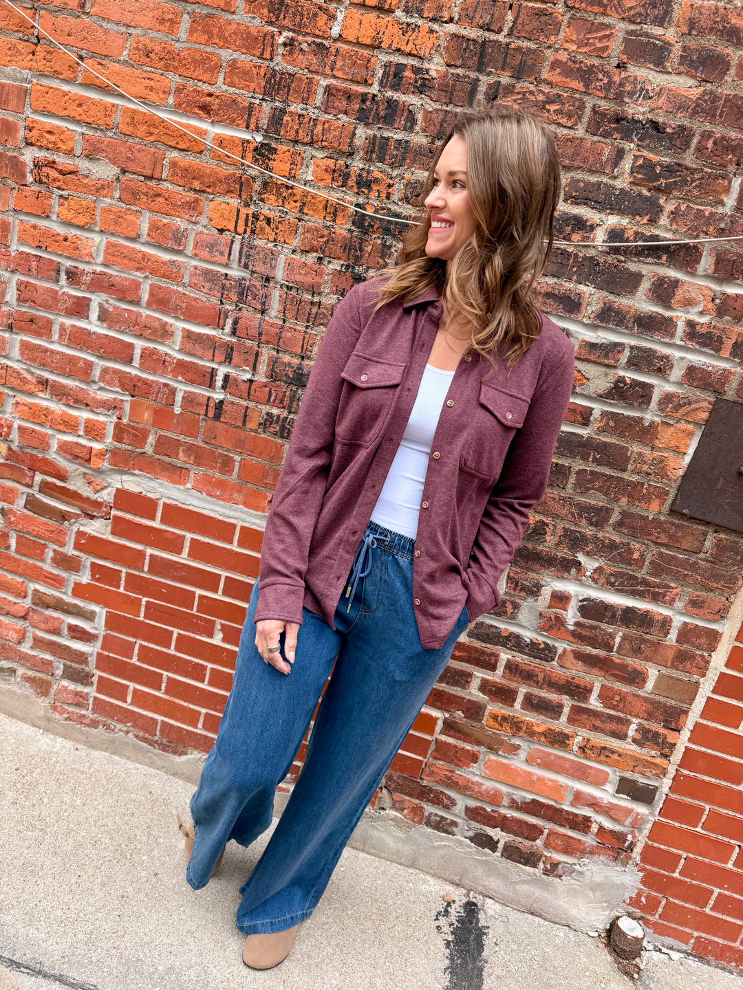 Cassian Shirt II - Wine Heather