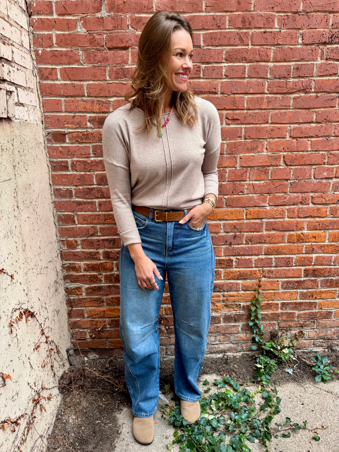 The Double Seam Everyday Sweater - Mocha