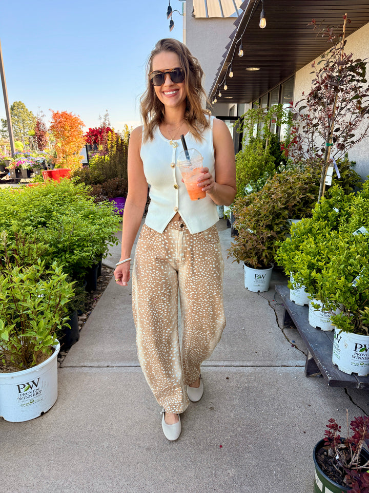 Beach Vibes Cream Vest