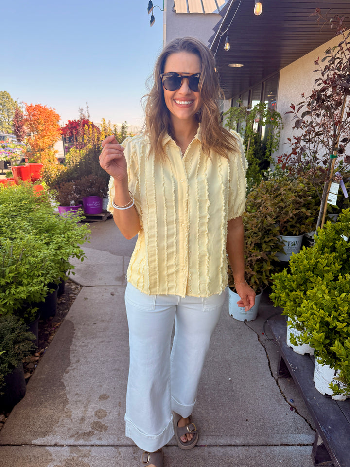 Liora Striped Puff Sleeve Shirt