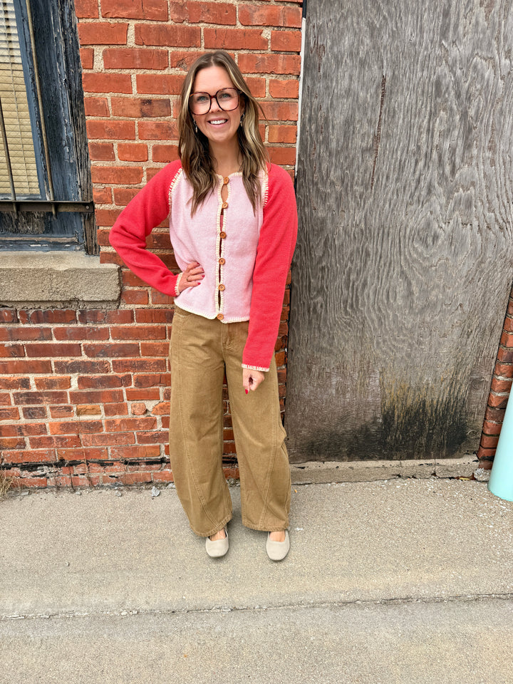 Sydney Contrast Stitch Cardigan