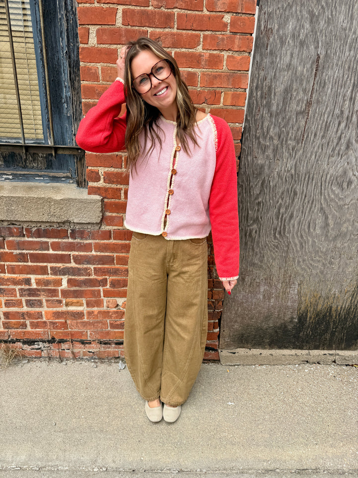 Sydney Contrast Stitch Cardigan