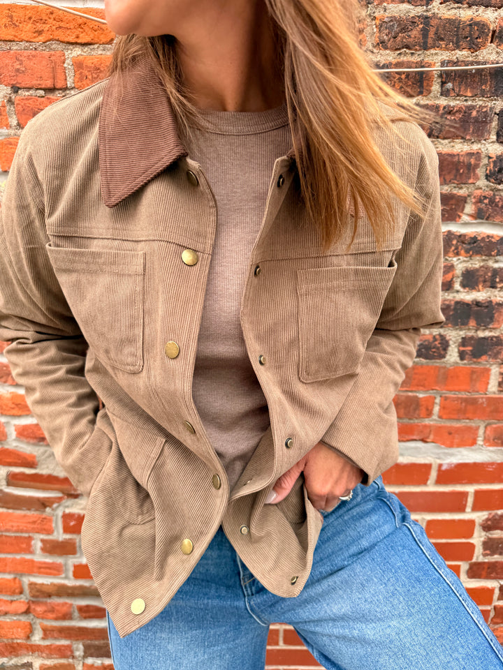 Evelyn Corduroy Barn Jacket
