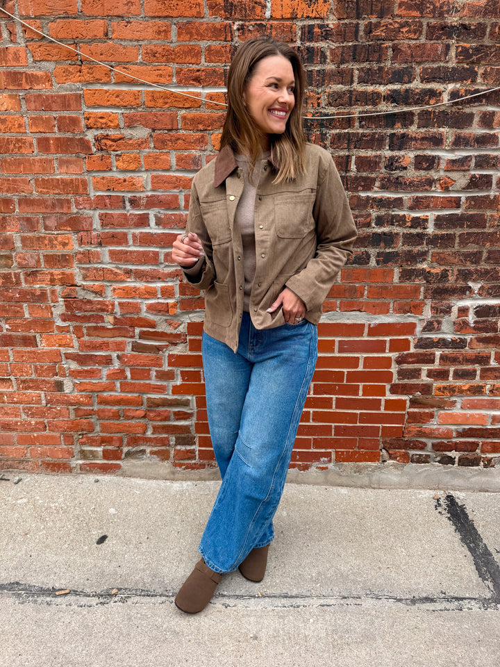 Evelyn Corduroy Barn Jacket