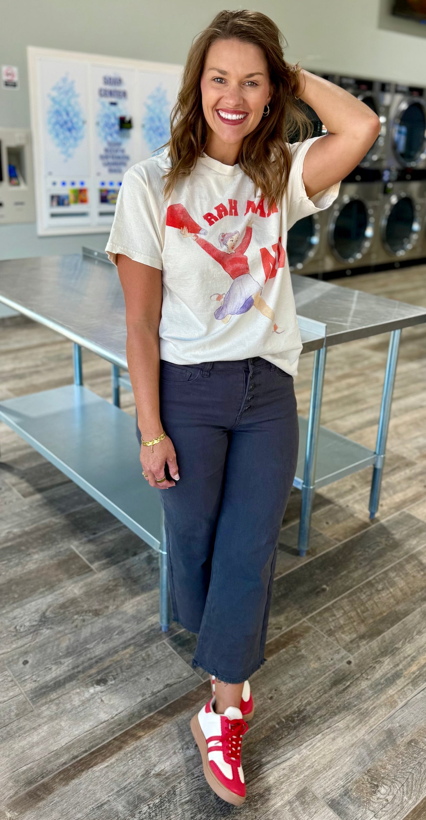 Nebraska Huskers Rah Rah Thrifted Tee