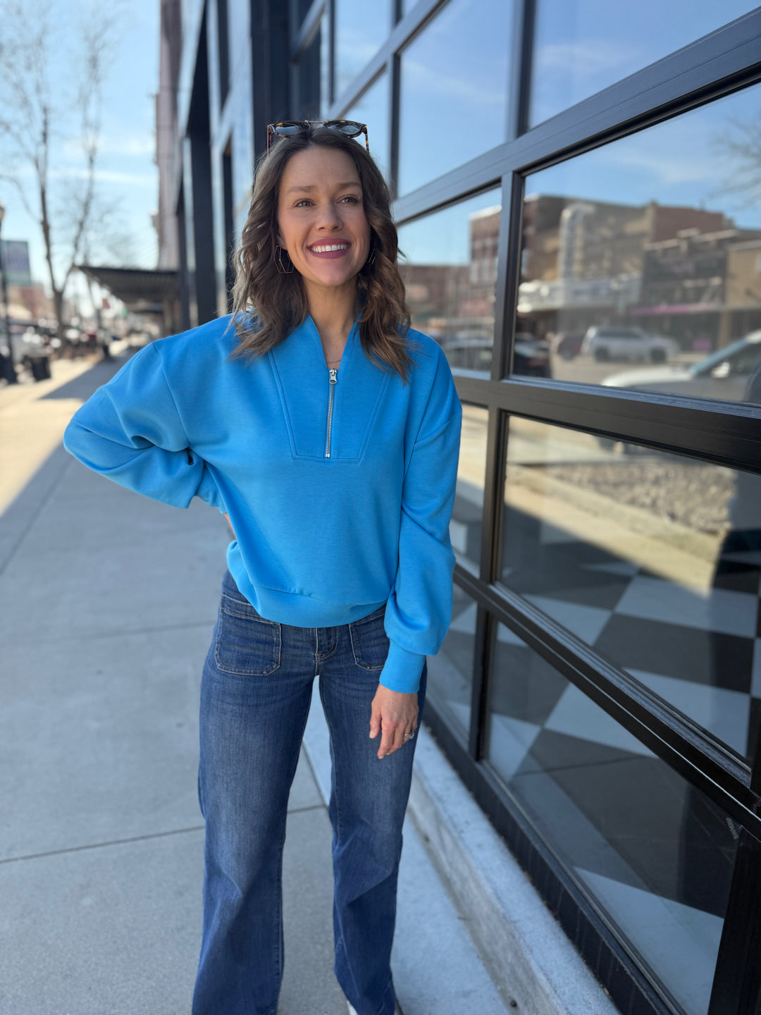 Soft Scuba Pullover - Blue