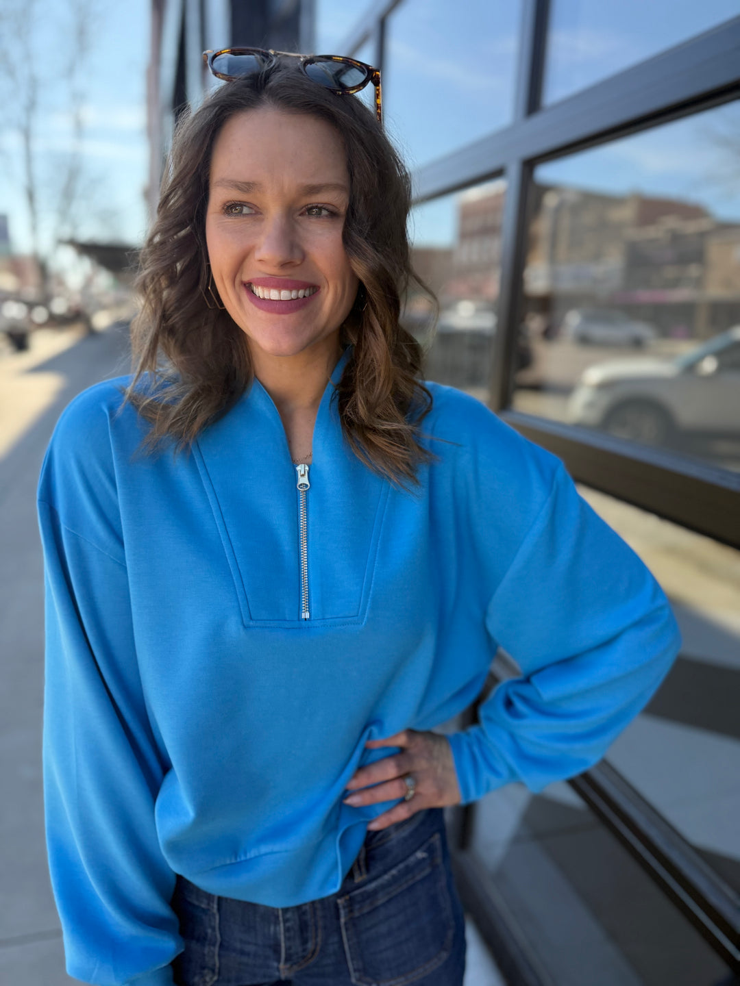 Soft Scuba Pullover - Blue