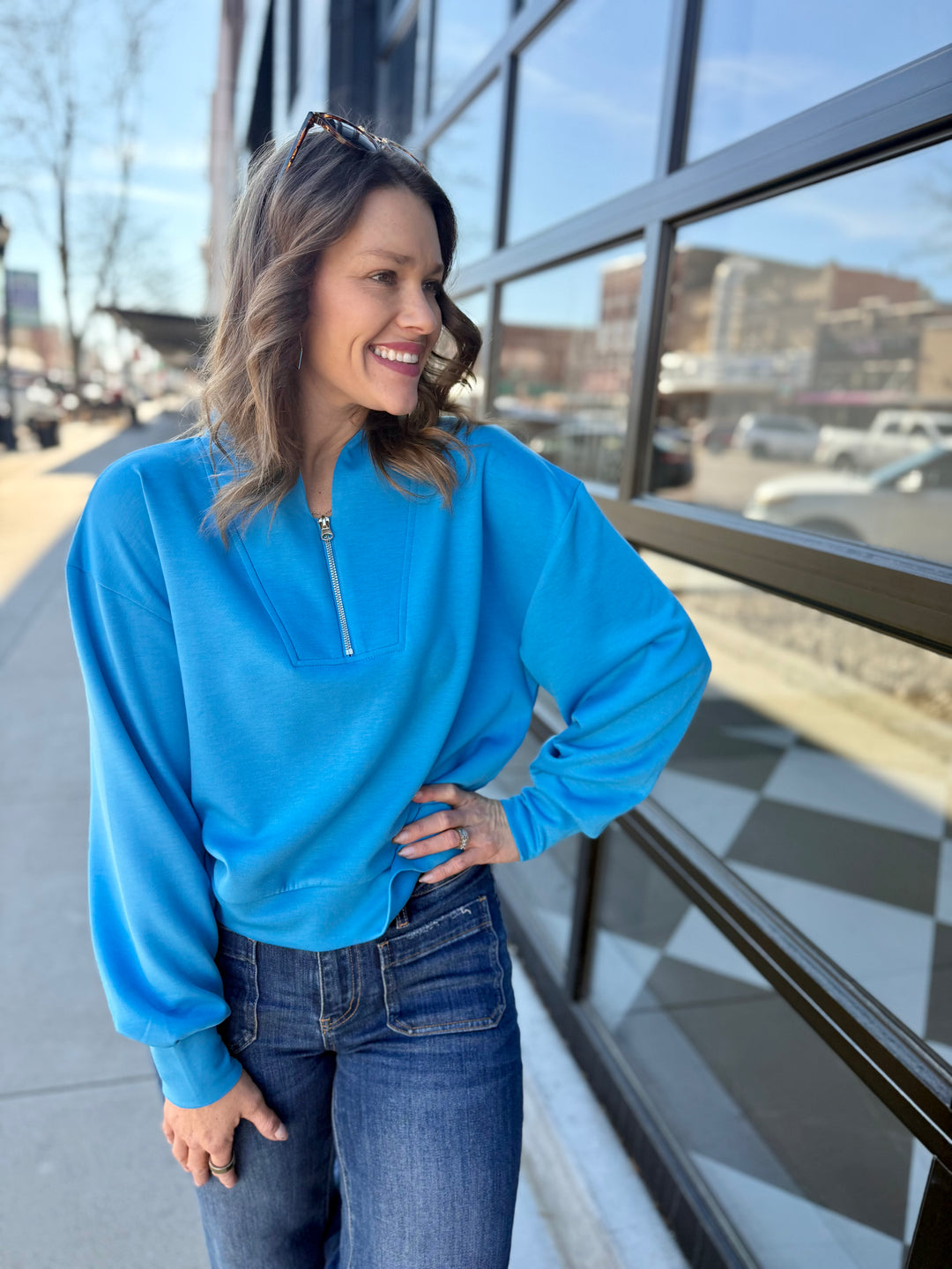 Soft Scuba Pullover - Blue