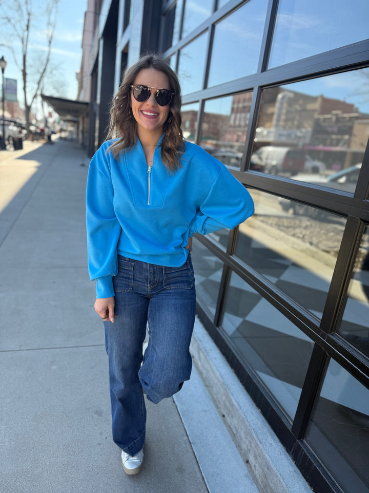 Soft Scuba Pullover - Blue