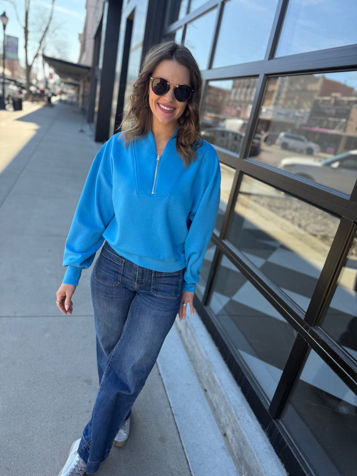 Soft Scuba Pullover - Blue