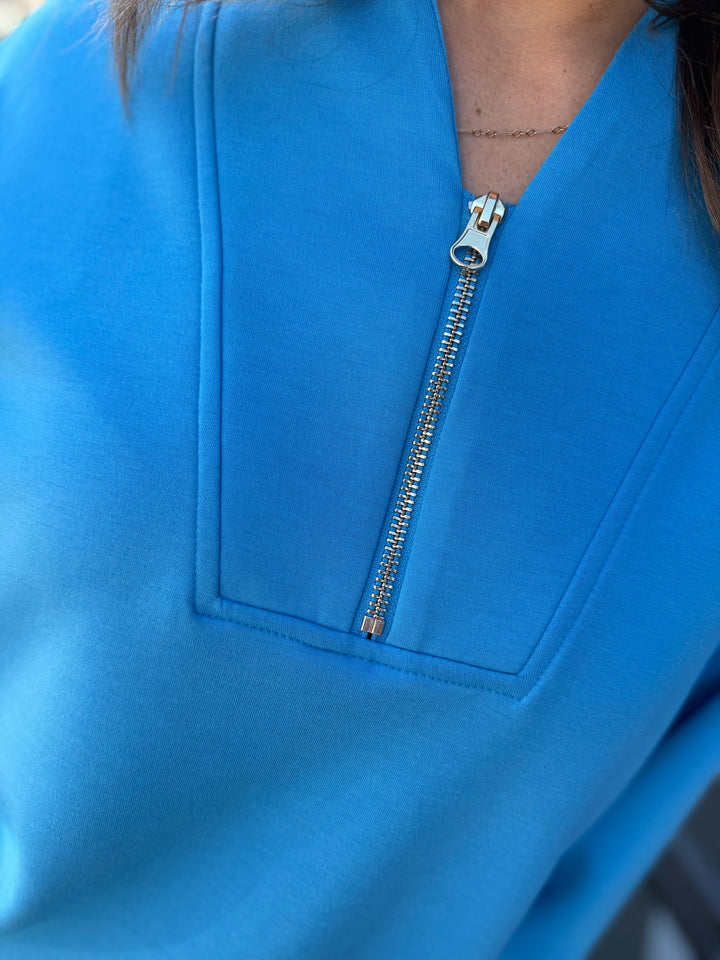 Soft Scuba Pullover - Blue