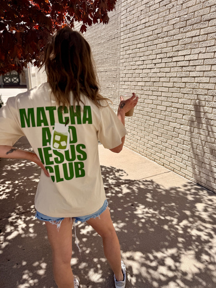 Matcha &amp; Jesus Club Tee