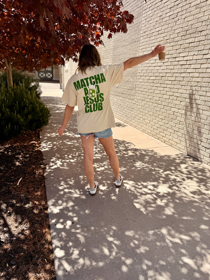 Matcha &amp; Jesus Club Tee