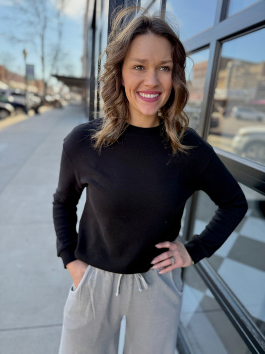 The Sunday Staple Knit - Black