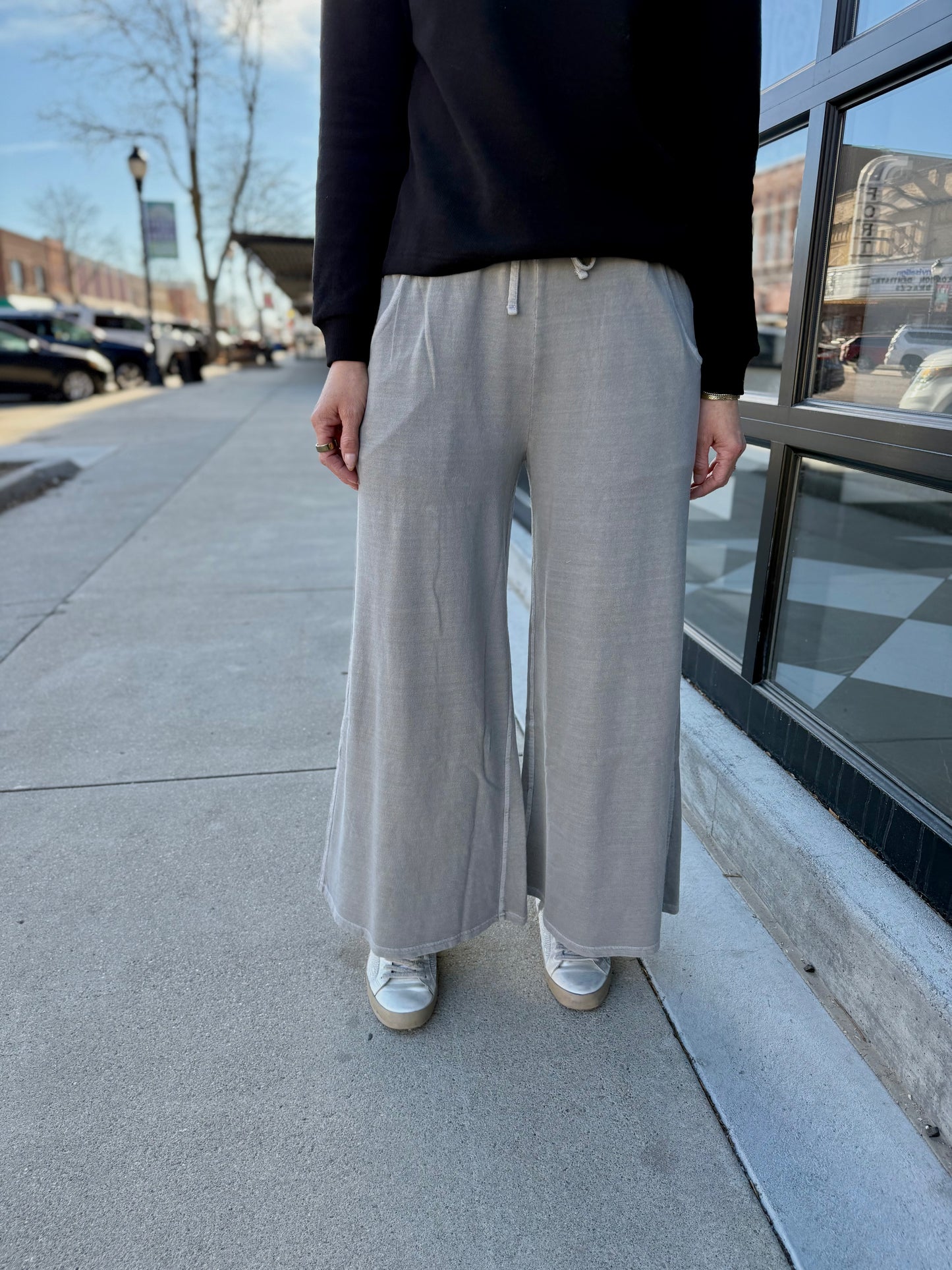 French Terry Pant - Sleet