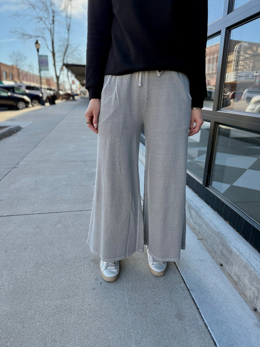 French Terry Pant - Sleet