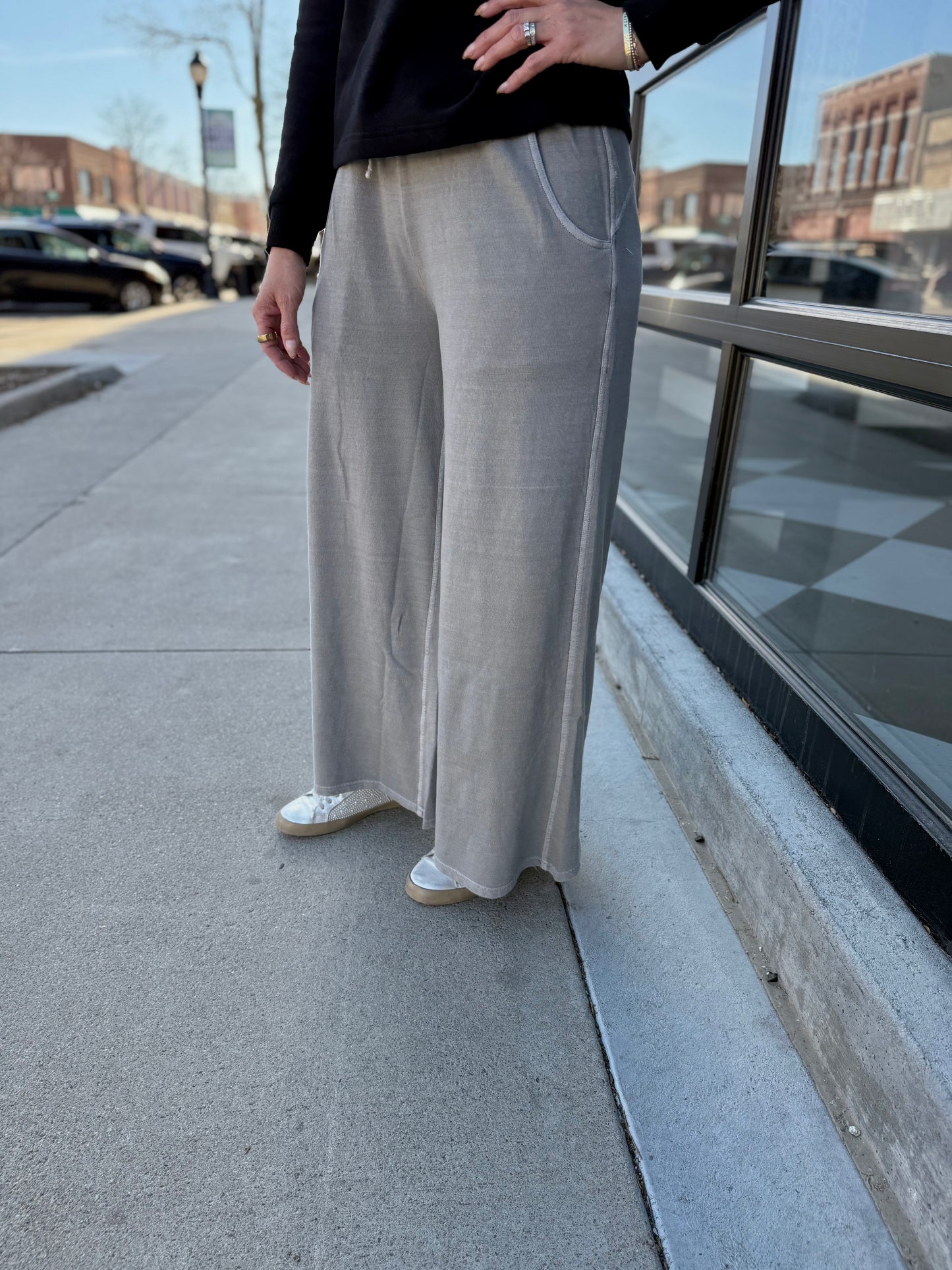 French Terry Pant - Sleet