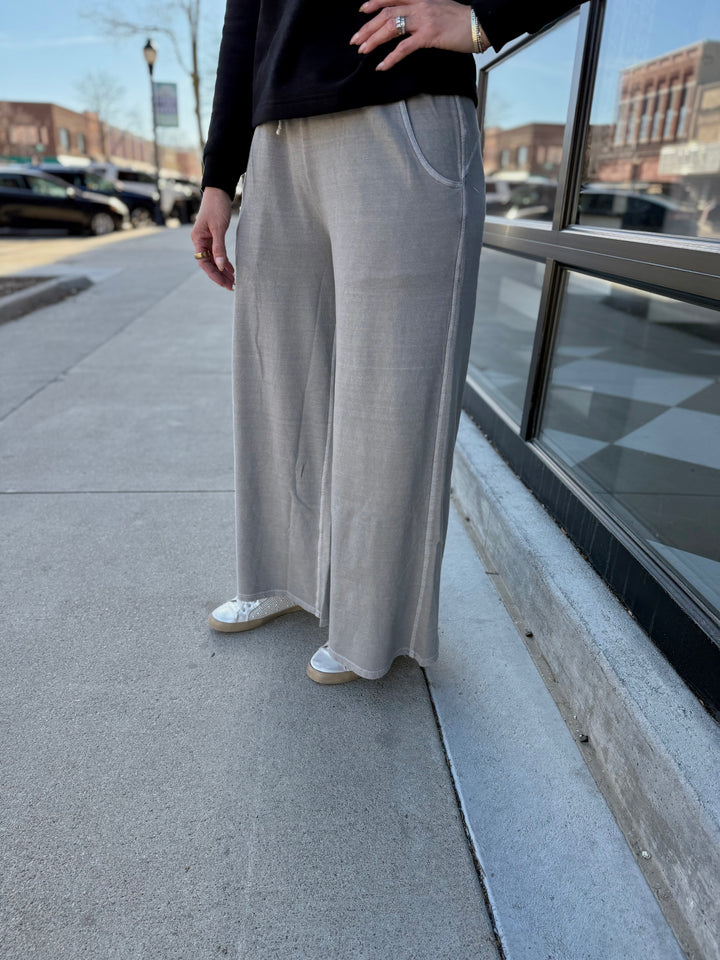 French Terry Pant - Sleet