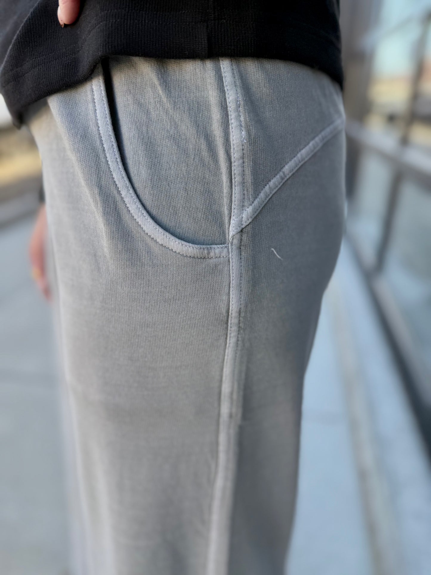 French Terry Pant - Sleet