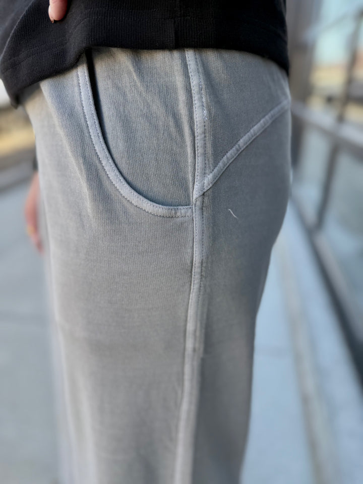 French Terry Pant - Sleet