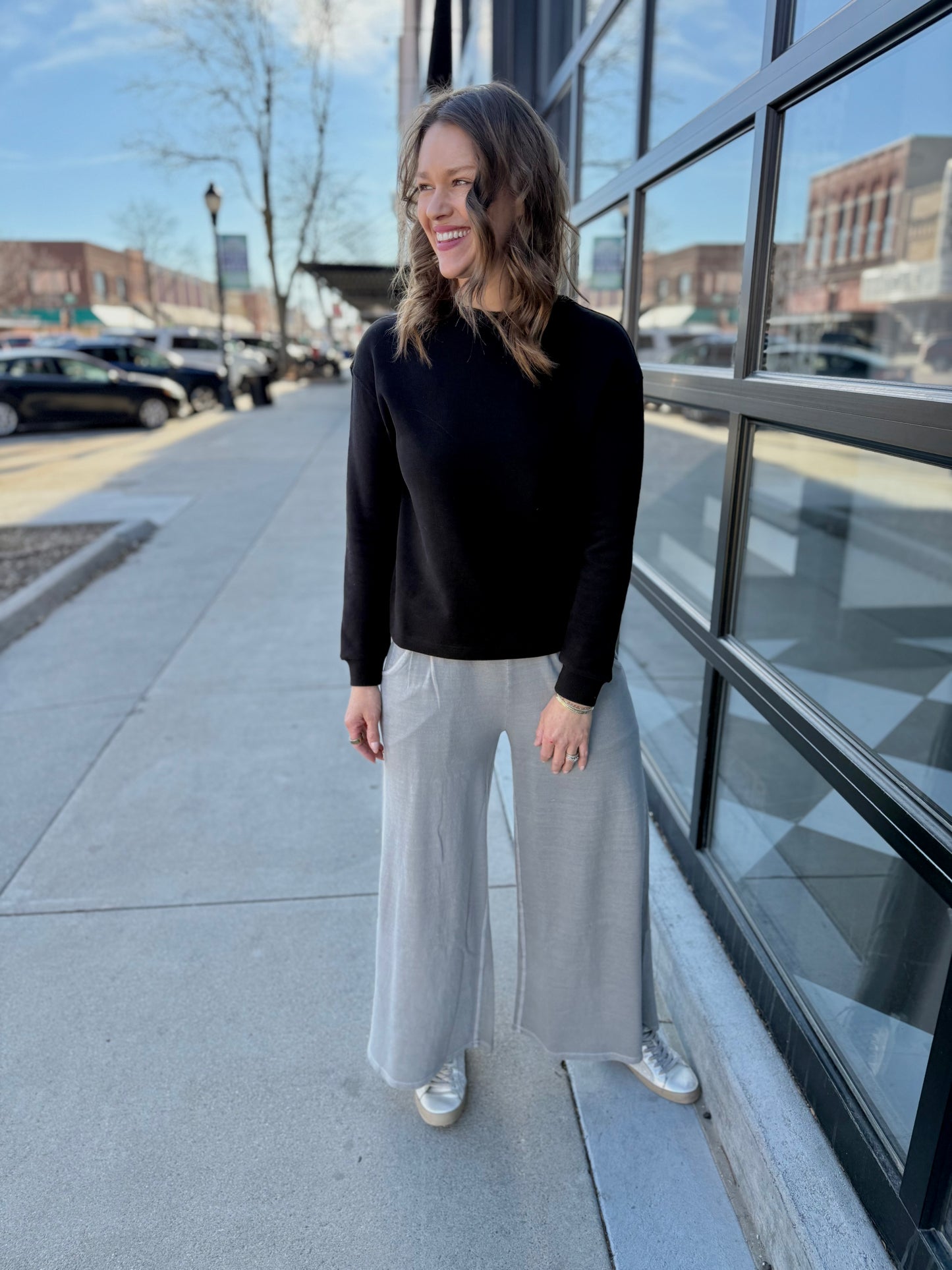 French Terry Pant - Sleet