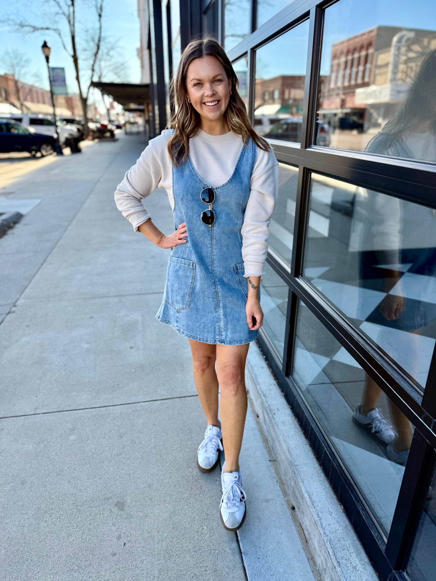 Denim Overall Dress
