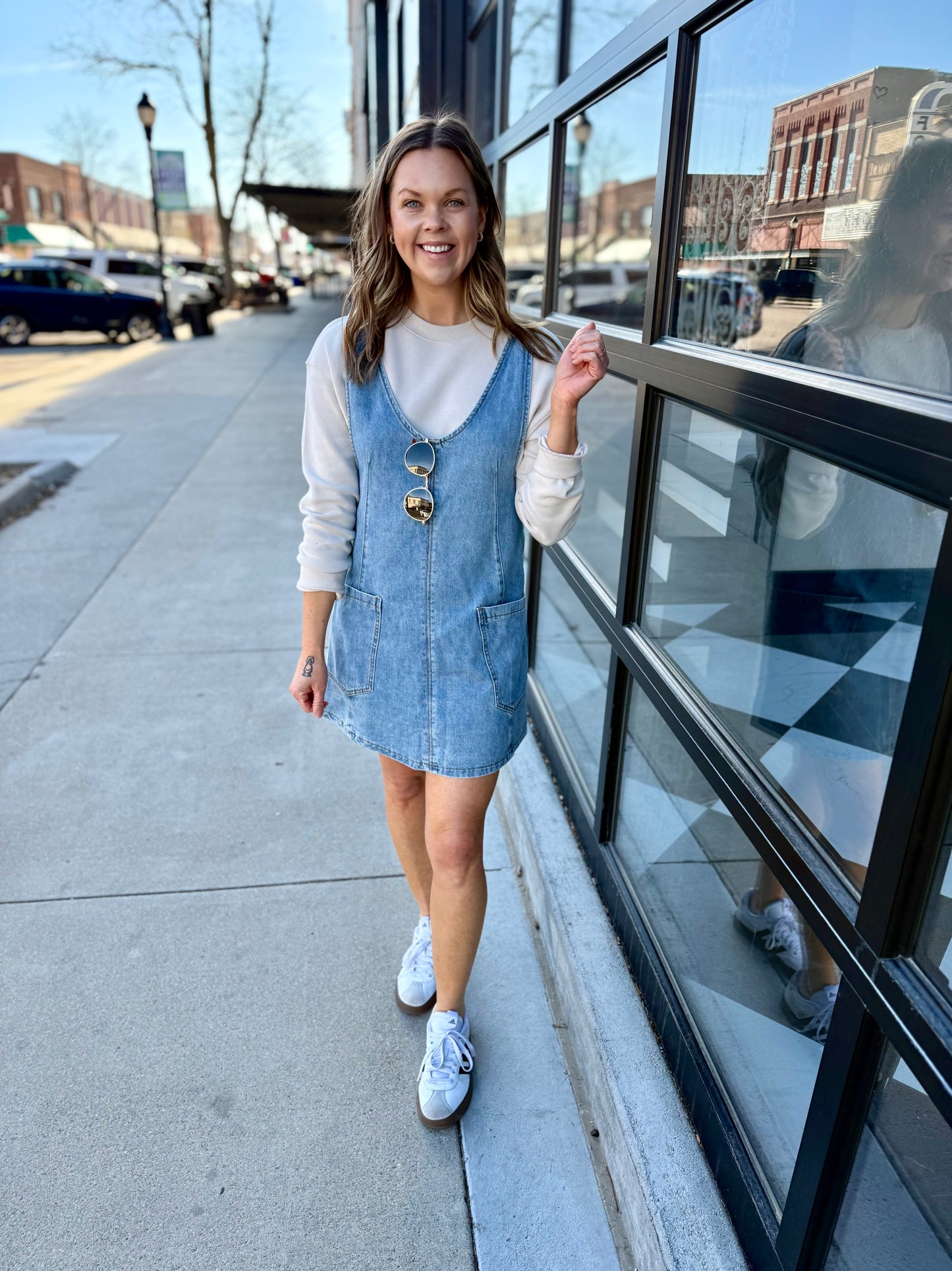 Denim Overall Dress