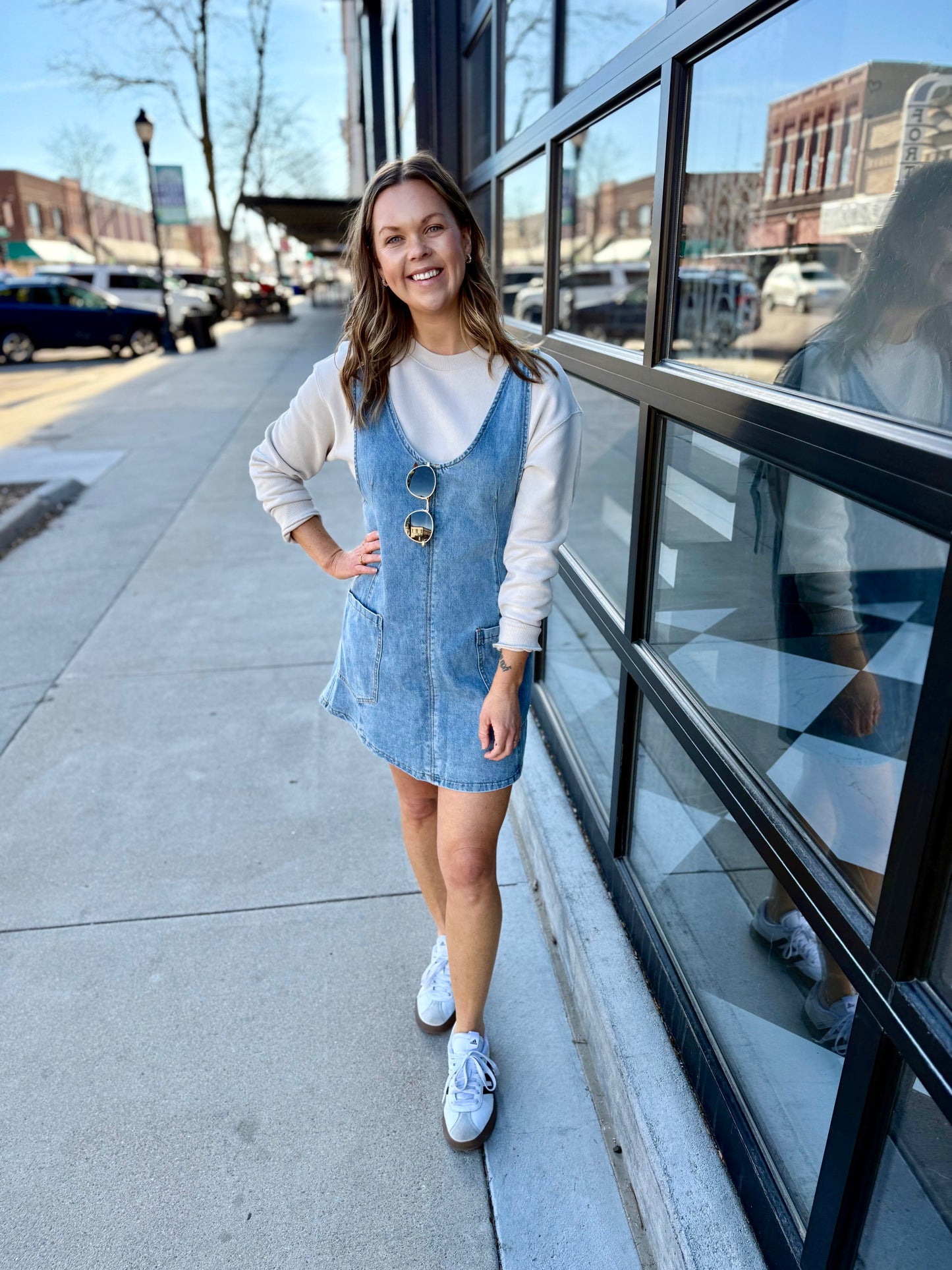 Denim Overall Dress