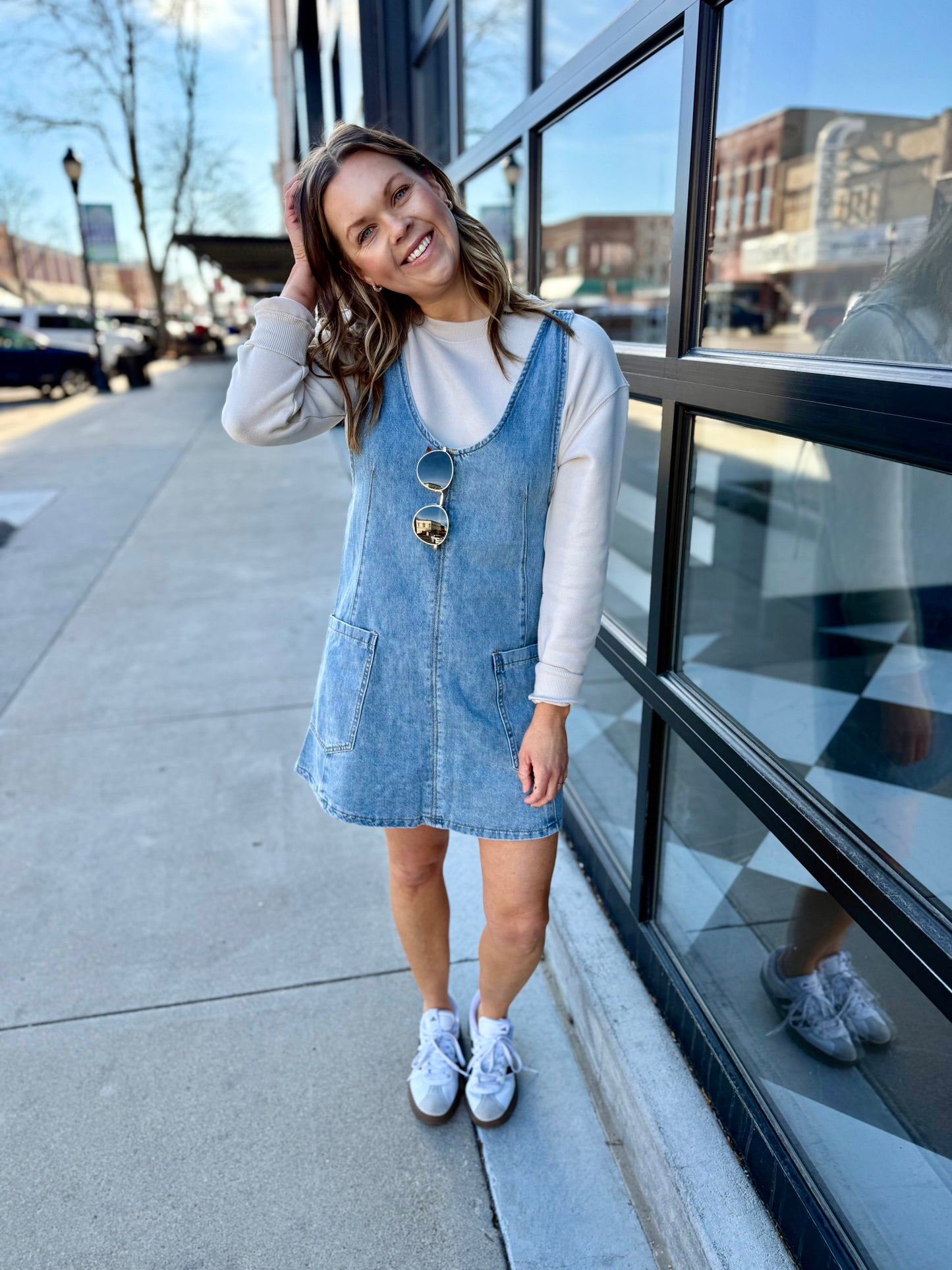 Denim Overall Dress