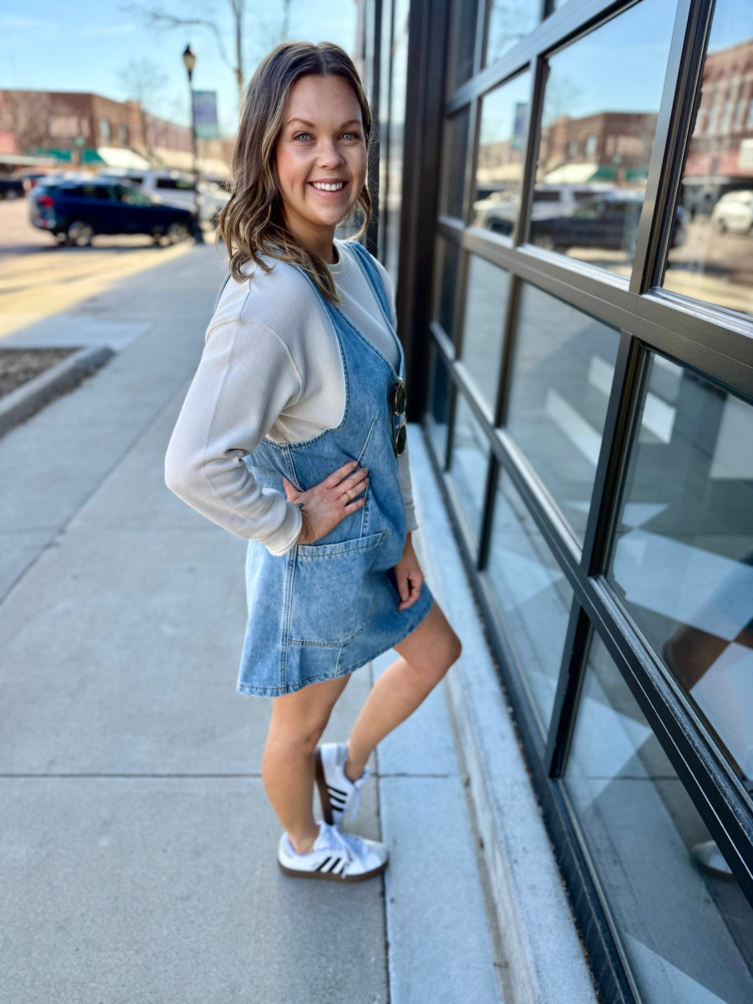Denim Overall Dress