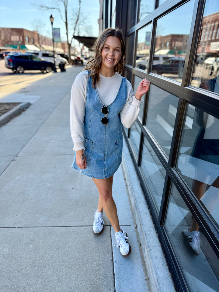 Denim Overall Dress