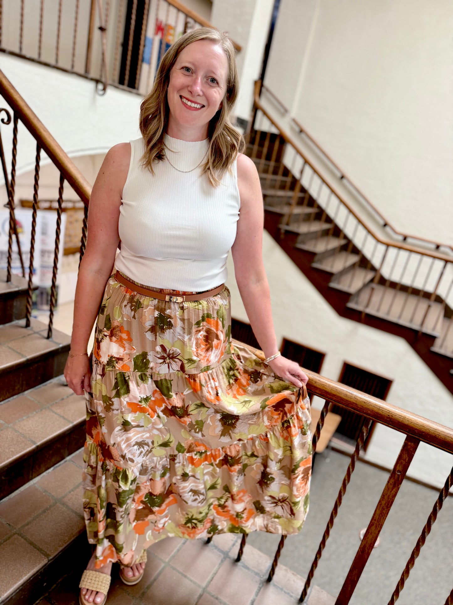 Autumn Meadow Tiered Skirt
