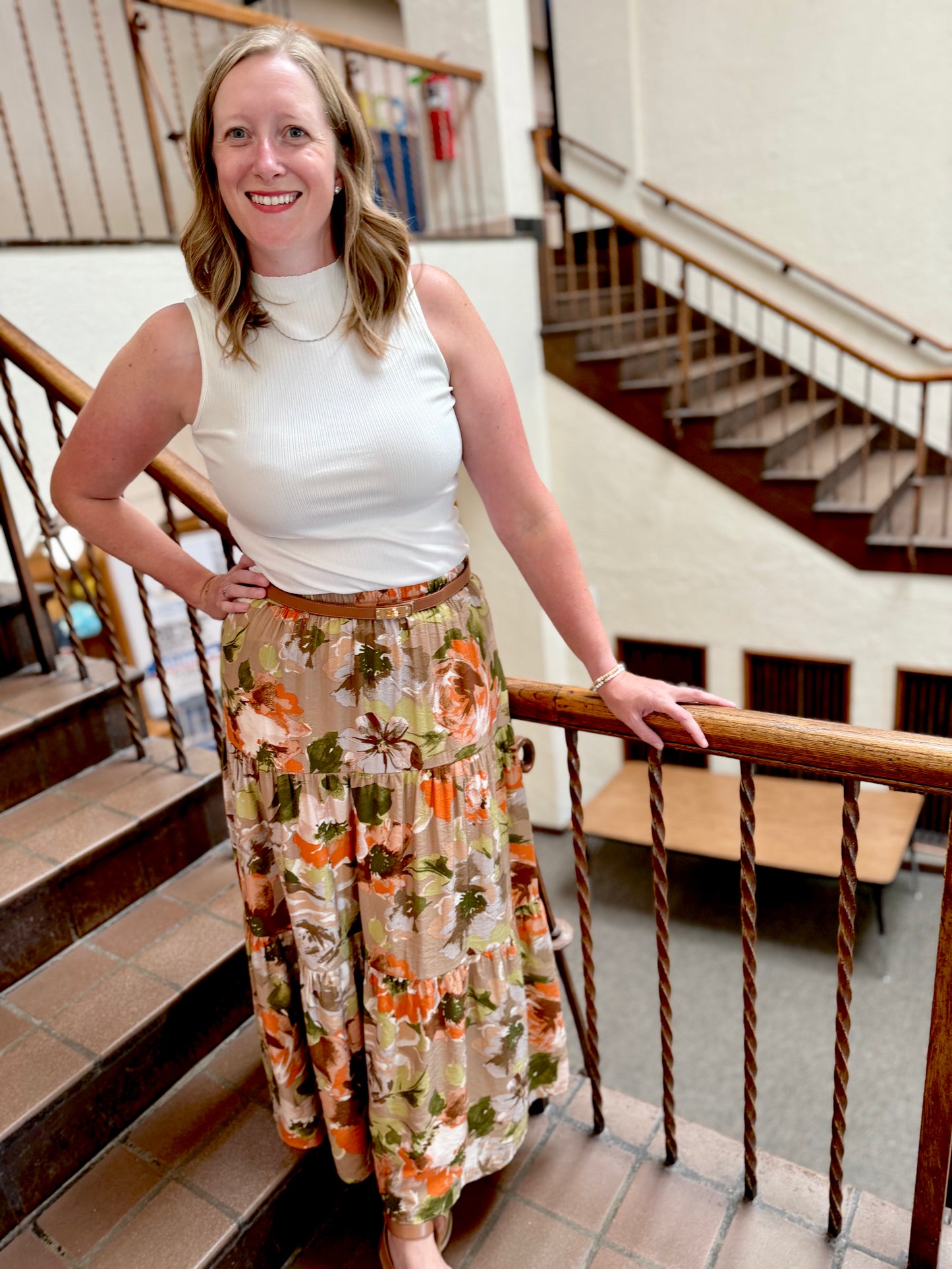 Autumn Meadow Tiered Skirt