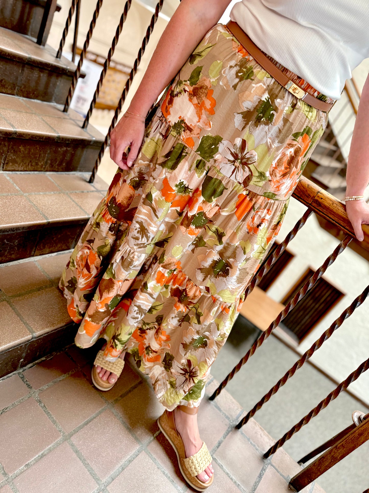 Autumn Meadow Tiered Skirt
