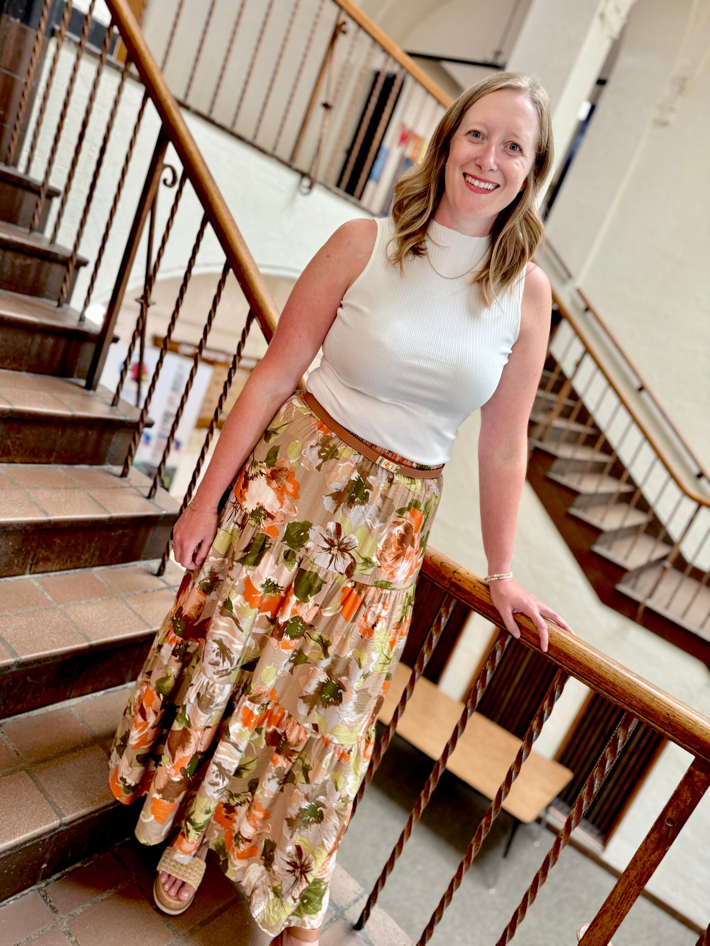 Autumn Meadow Tiered Skirt