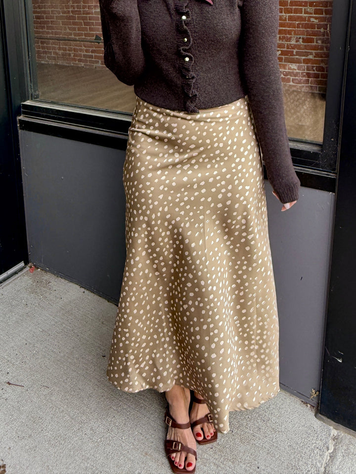 The Willow Satin Bambi Midi Skirt