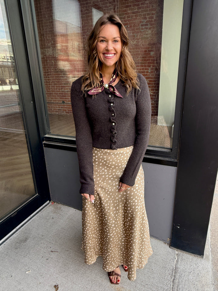 The Willow Satin Bambi Midi Skirt
