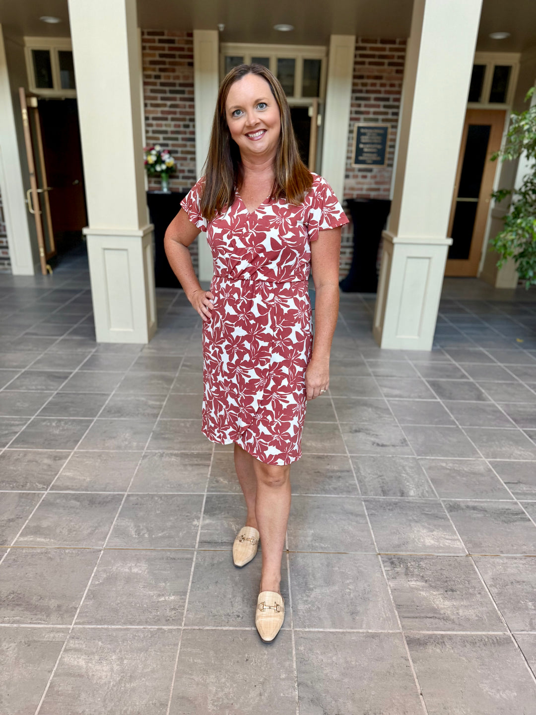 Bloom &amp; Ruffle Surplice Floral Dress