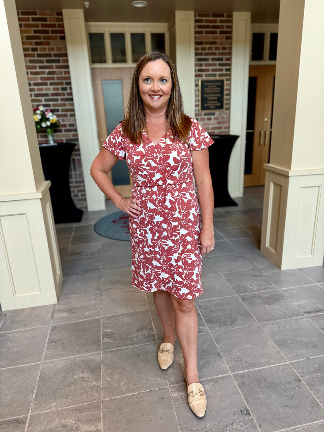 Bloom &amp; Ruffle Surplice Floral Dress