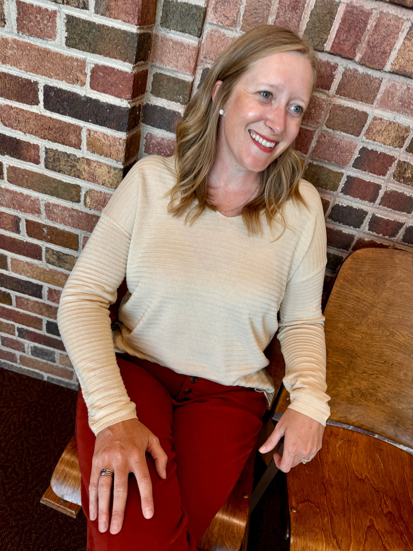 Oatline Pintuck Pullover