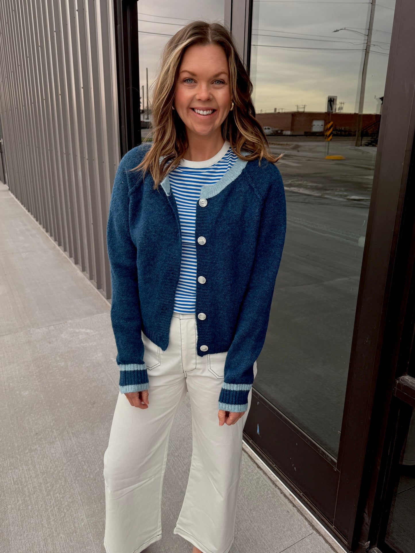 The Maeve Two-Tone Cardigan