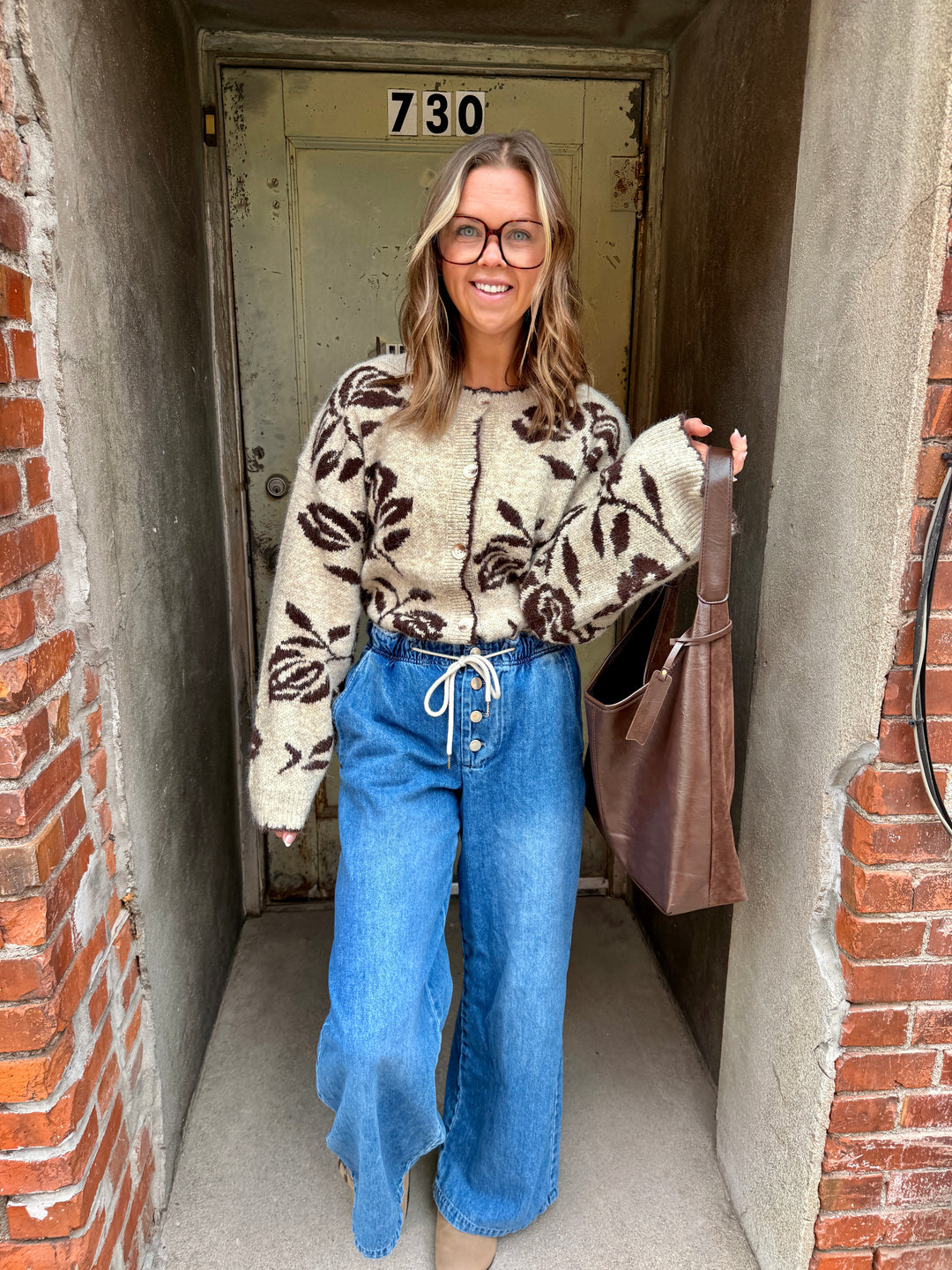The Hazel Floral Botanical Cardigan