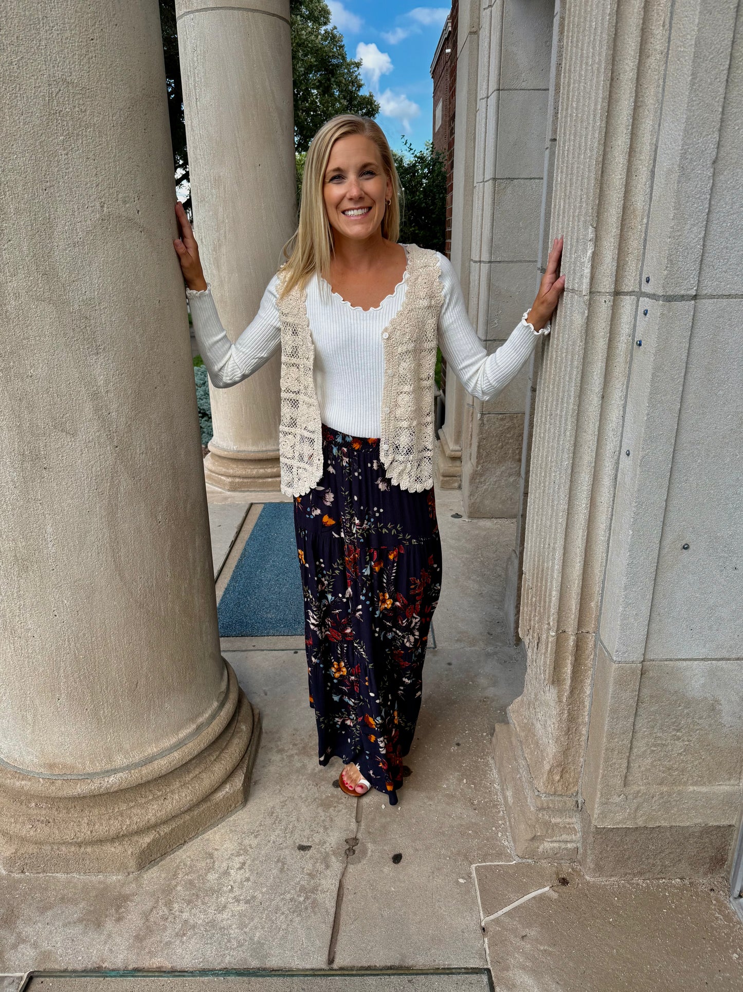 Boho Bloom Crochet Tank