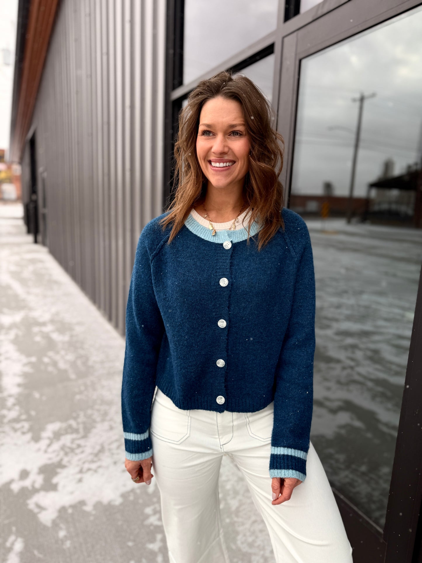 The Maeve Two-Tone Cardigan