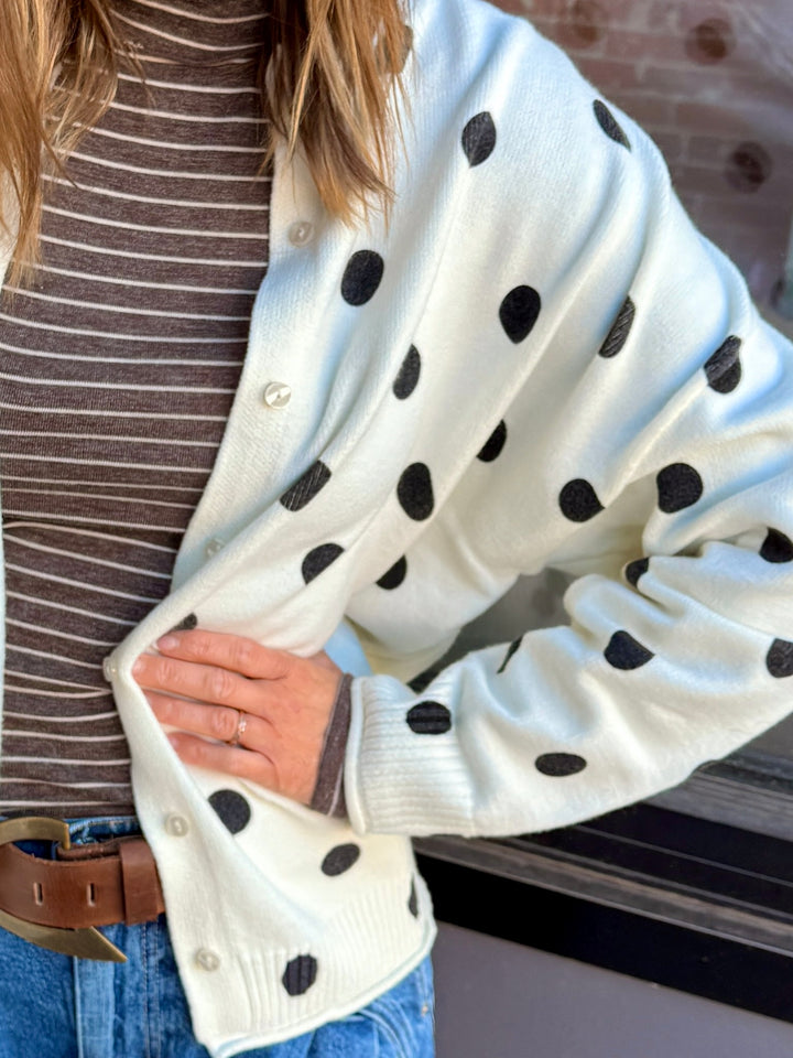 The Palmer Polka Dot Cardigan