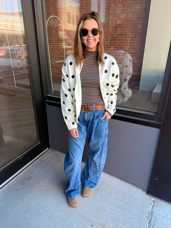 The Palmer Polka Dot Cardigan
