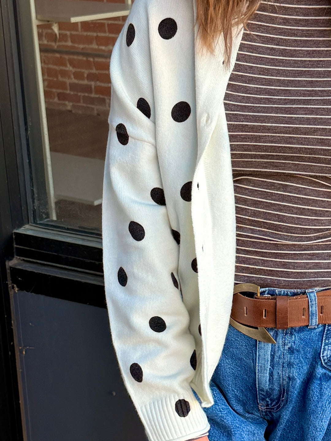 The Palmer Polka Dot Cardigan