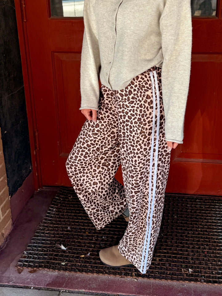The Sloane Leopard Print Wide Leg Pants
