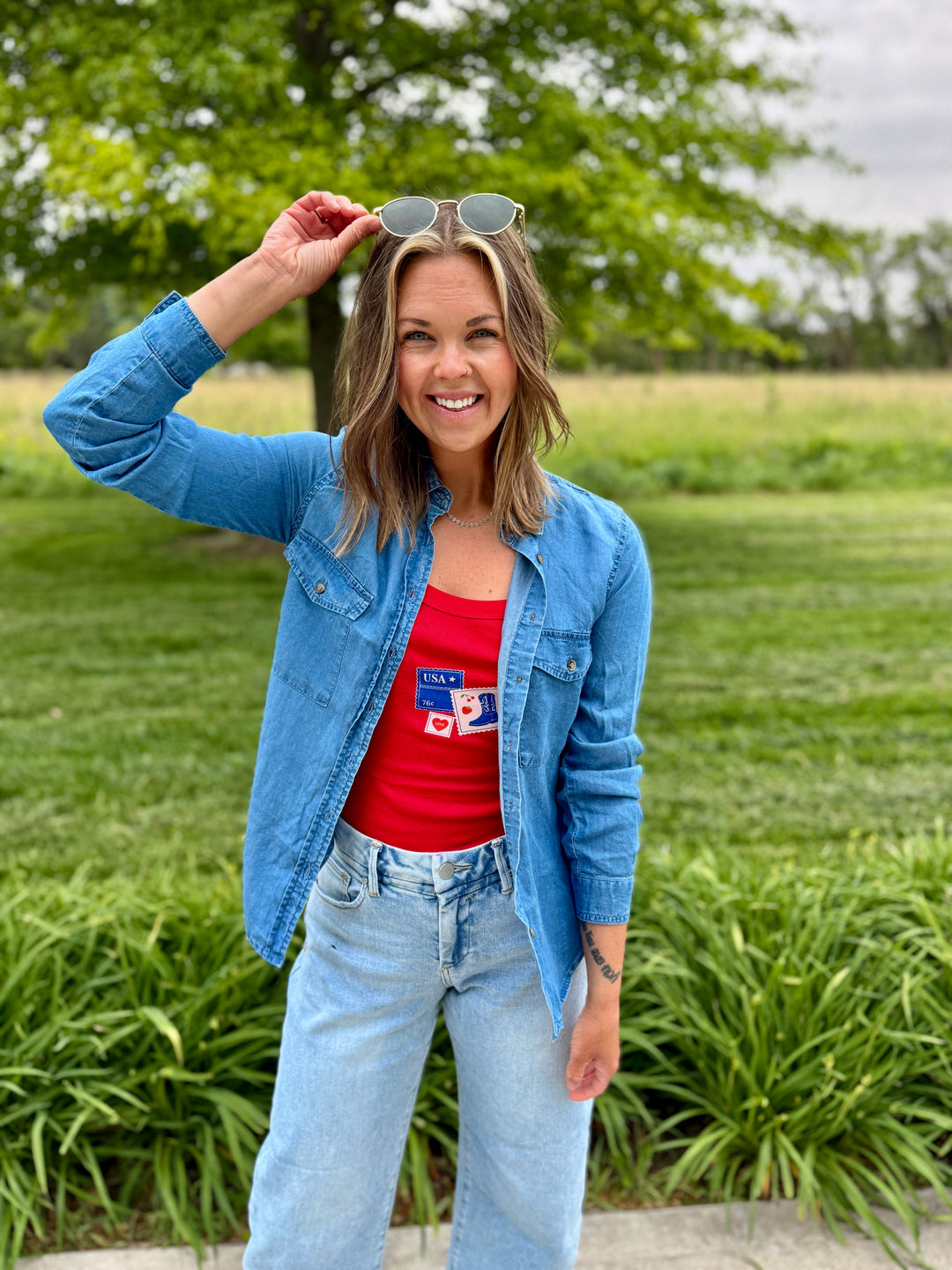 Harper Lyocell Button-Down Shirt